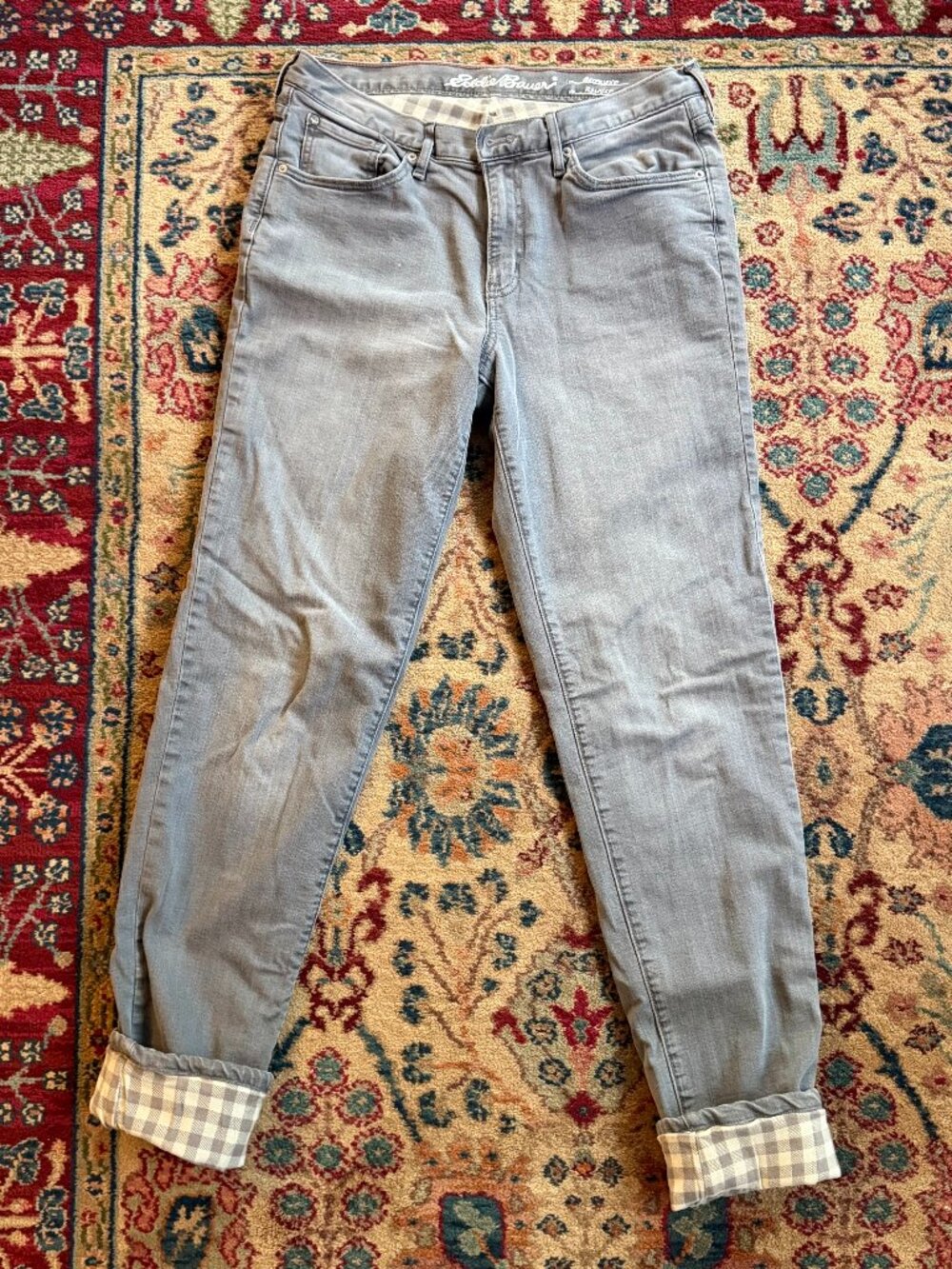 Eddie Bauer Women's Relaxed Fit Boyfriend Flannel Lined Jeans